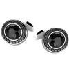 Gemelli in argento con onice ovale