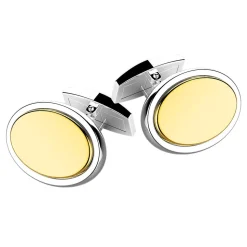 Gemelli Zancan in argento e oro 18k.