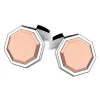 Gemelli Zancan in argento e oro 18k.