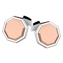 Gemelli Zancan in argento e oro 18k.