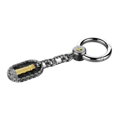 Portachiavi in argento con faro.