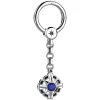 Portachiavi in argento con Lapis.
