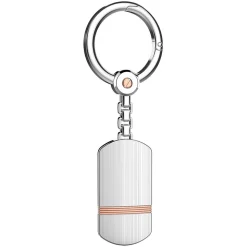 Portachiavi Zancan in argento e oro rosa 18k.