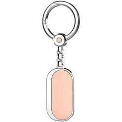 Portachiavi Zancan in argento e oro rosa 18k.