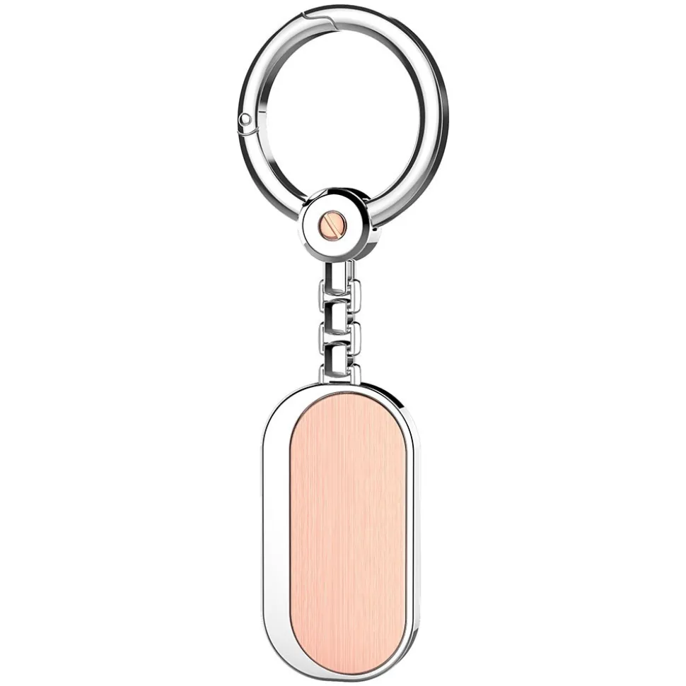 Portachiavi Zancan in argento e oro rosa 18k.