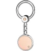 Portachiavi Zancan in argento e oro rosa 18k.